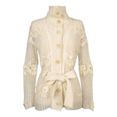 Cardigan John Galliano en laine et mohair