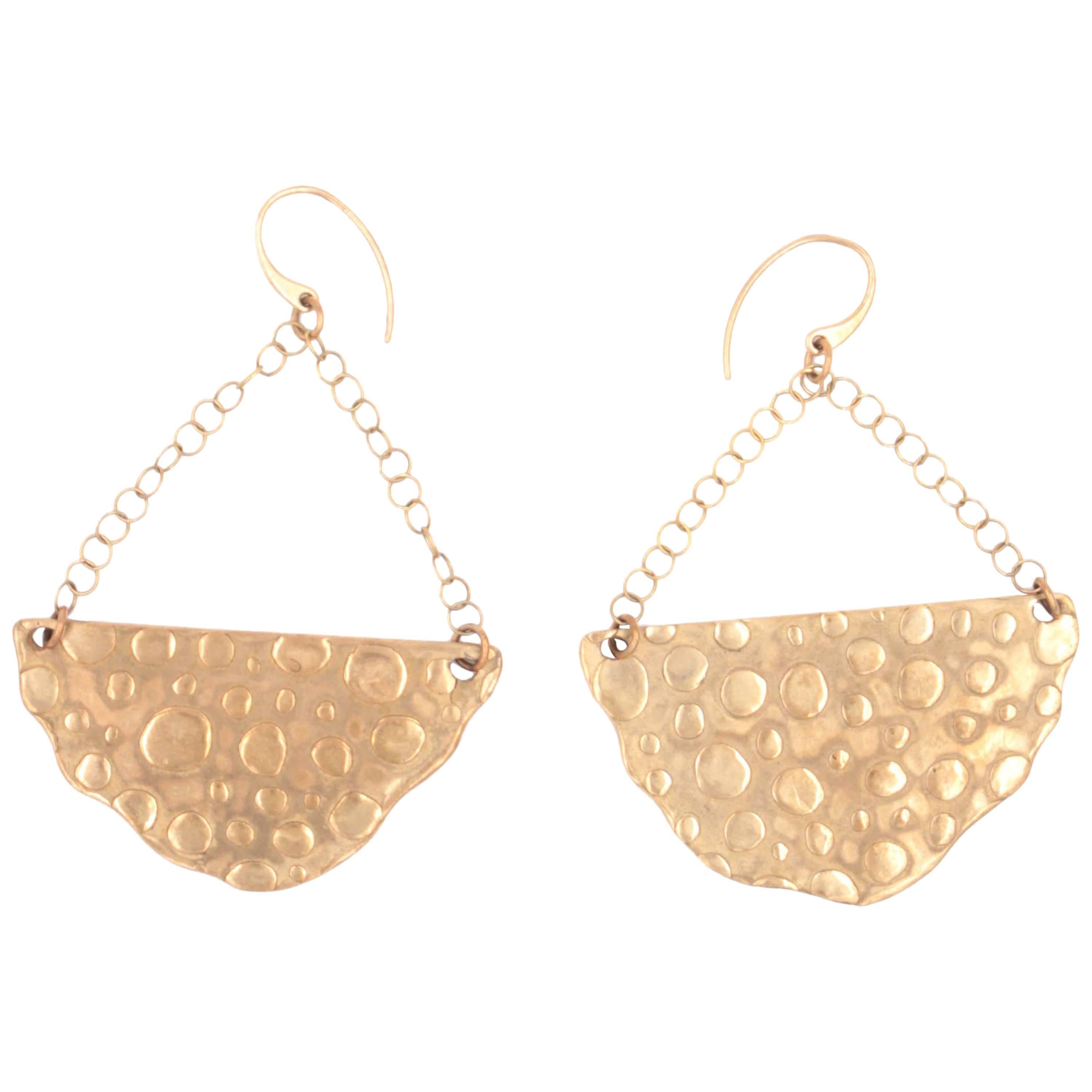 Bronze Half Moon Earrings