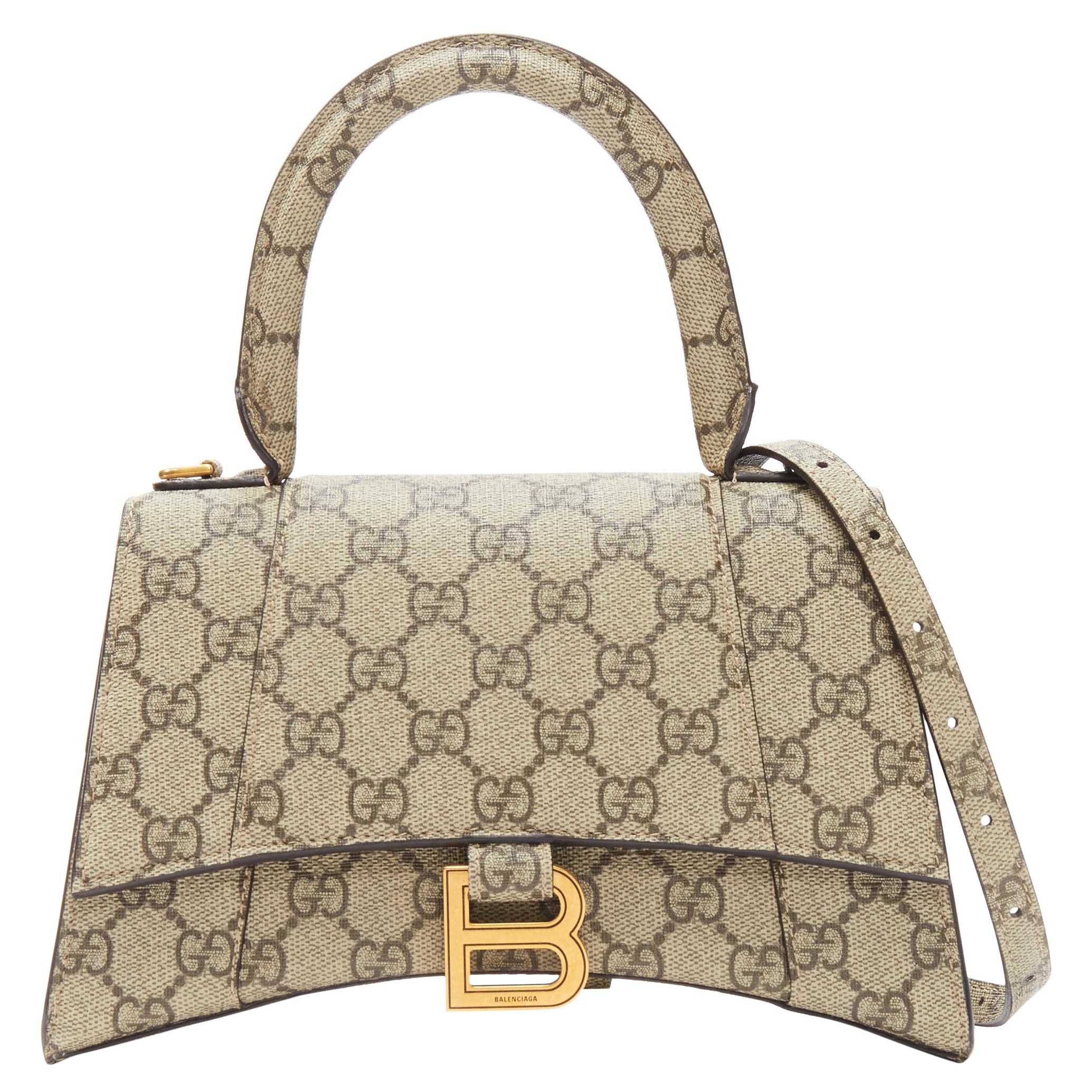 GUCCI BALENCIAGA Sanduhr Hacker Project Laufsteg GG B Crossbody Bag mit Schnalle