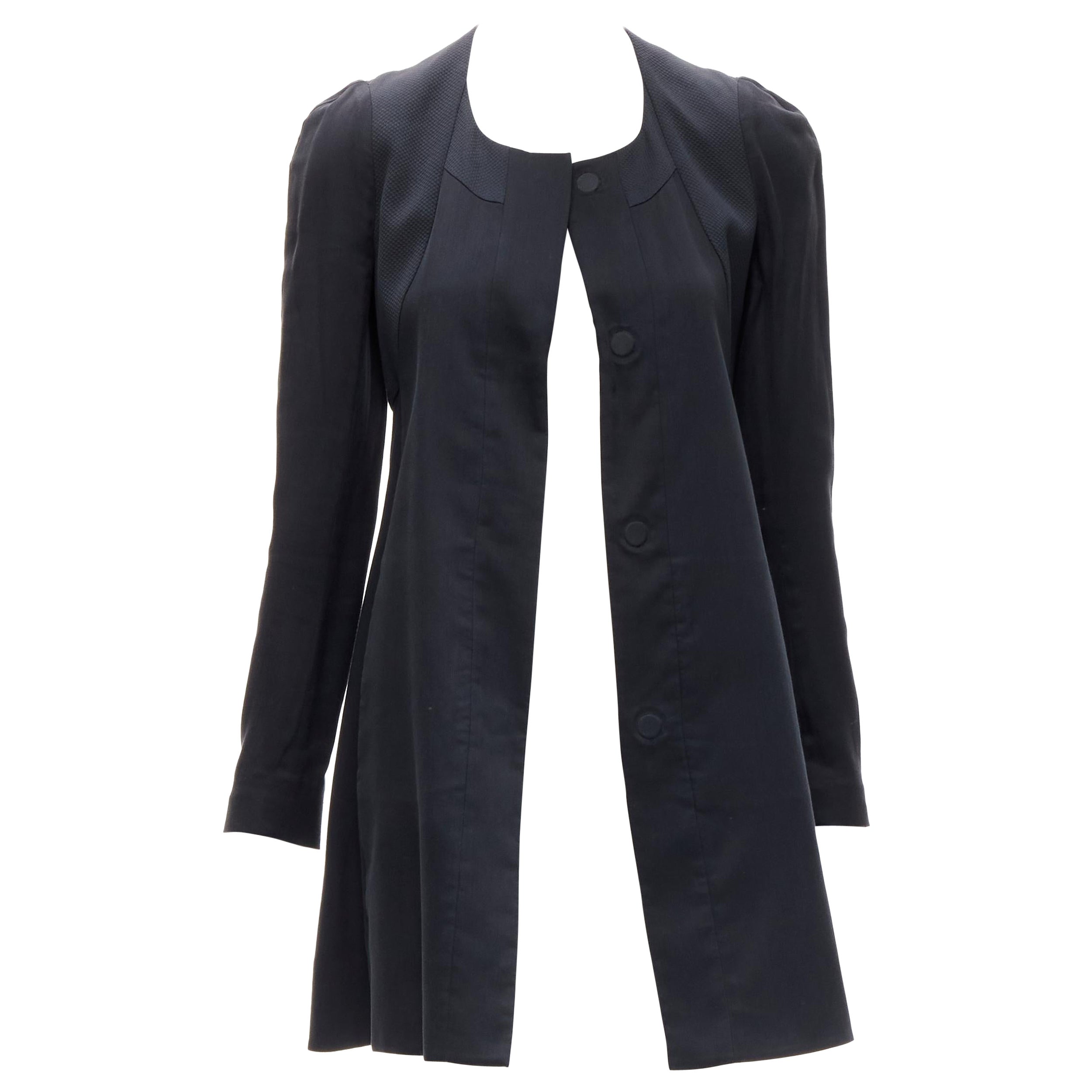 RUE DU MAIL - Manteau évasé à panneaux magnétiques invisibles et à boutons FR34 XS