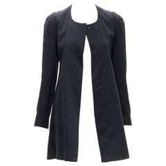 RUE DU MAIL invisible magnet button panelled flared coat FR34 XS