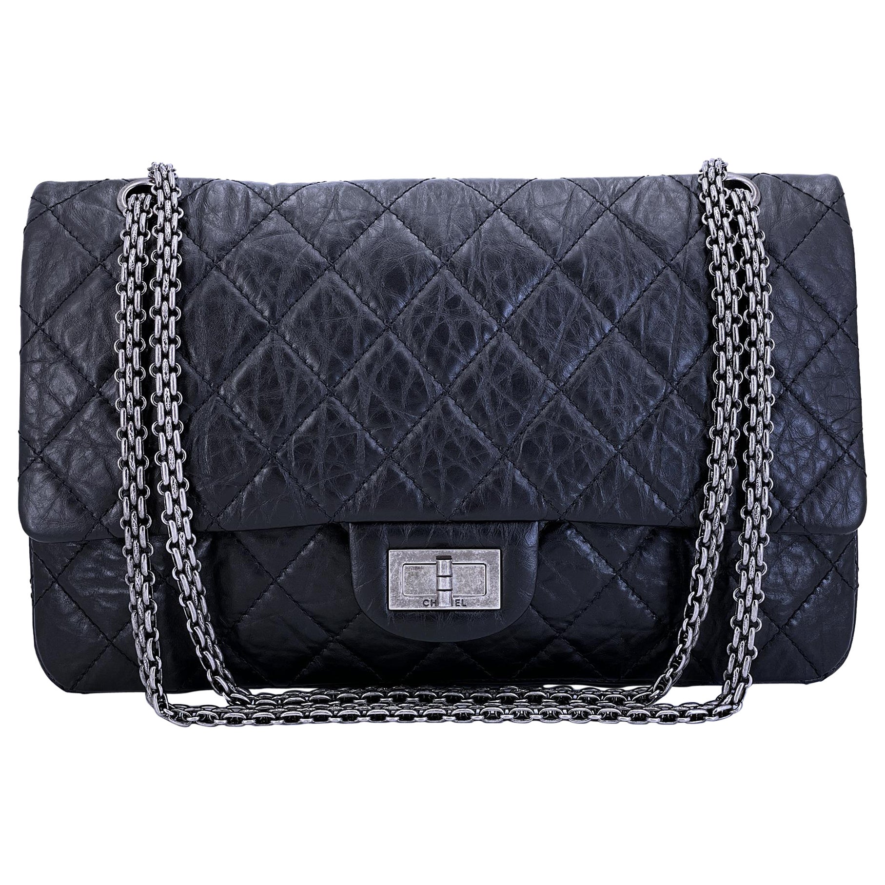 Chanel 2.55 vintage black hotsell