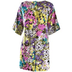 Chic Tori Richard de los 60 para I. Magnin Minivestido vintage de colores o chaqueta Swing