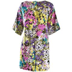 Chic 1960s Tori Richard for I Magnin Colorful Vintage Mini Dress or Swing Jacket 10