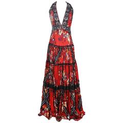 Robe à empiècements floraux Jean Paul Gaultier:: printemps 2006