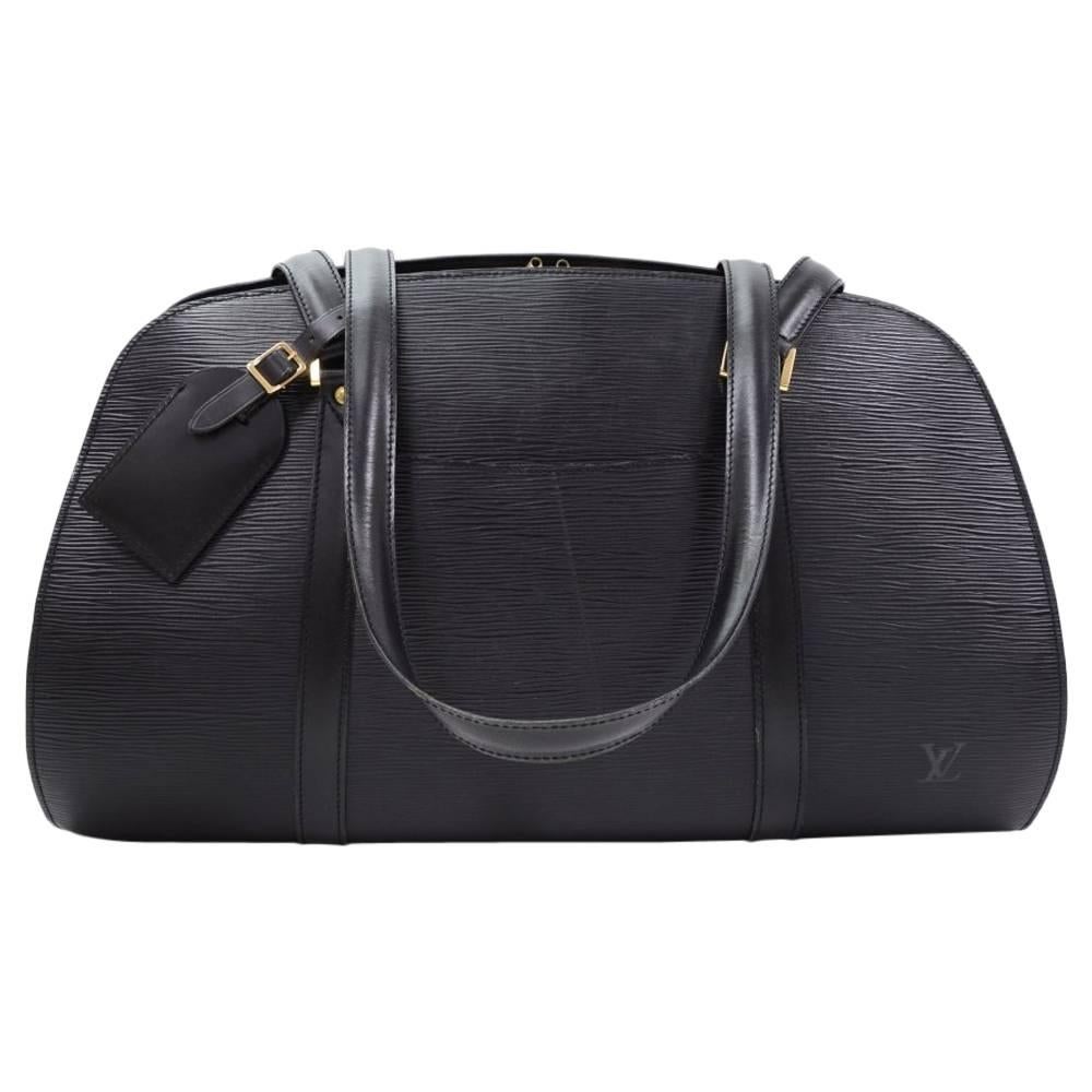 Louis Vuitton Solferino 45 Black Epi Leather Shoulder Boston Bag