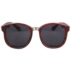 DAMIR DOMA x LINDA FARROW Light Brown Tortoise Shell Acetate Sunglasses