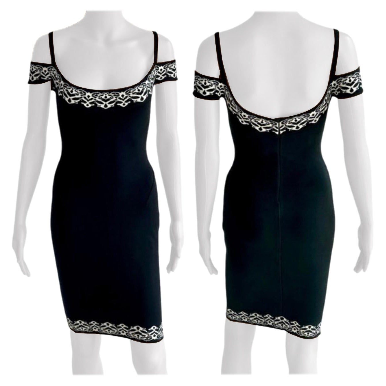 Azzedine Alaia, mini-robe moulante vintage à épaules dénudées, défilé printemps-été 1992