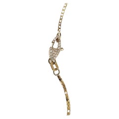 Chaîne boîte en or jaune 14 carats avec fermoir en diamant (19) par Série de onze