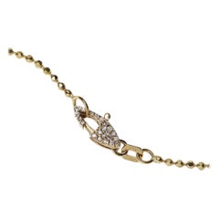 14k Kugelkette-Halskette mit Diamantverschluss (19) von Series of Eleven