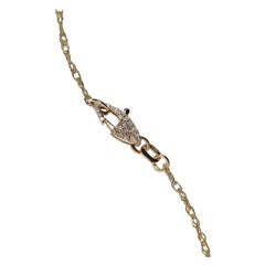 Collier en or jaune 14 carats avec fermoir en diamant (19) par Série de onze