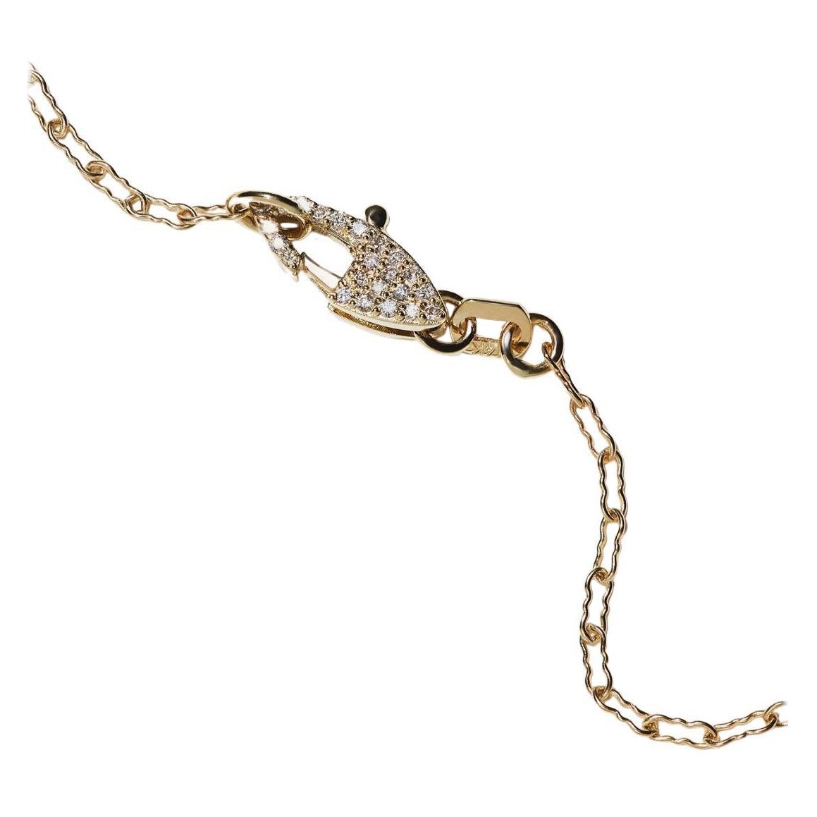 14k Yellow Gold Paperclip Chain Diamond Necklace (19”) by Series of Eleven