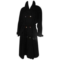 karl lagerfeld black cashmere blend coat 7