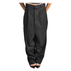 1980er Yohji Yamamoto Herrenhose aus Wolle mit extrem hoher Taille