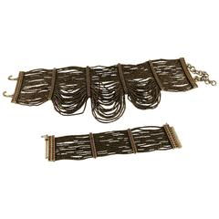 Christian Dior Multi Strand Choker and Bracelet Set 10
