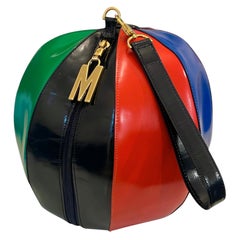 Moschino Vintage Beach Ball Leather Wristlet Bag