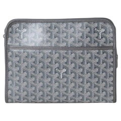 Pochette A Mano Goyard Jouvence MM Toiletten Grigia, Pochette