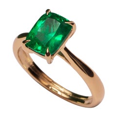 Anello New York in oro 18k - Smeraldo brasiliano 1,4ct - By Crayons Sao Paulo