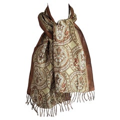 Matsuda China Silk Fringed Scarf