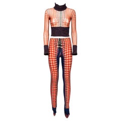 JEAN PAUL GAULTIER FW 95 Conjunto icónico de ciberpuntos