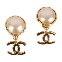 Chanel Pearls Clip-On Earrings, 1994