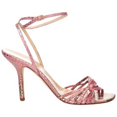 Kate Spade, talons en peau de serpent, taille 8,5, printemps 2005