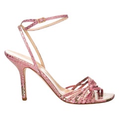 New Kate Spade Spring 2005 Snakeskin Fabric Heels Sz 9