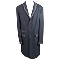 Neil Barrett - Manteau en laine à bords « Chalk »