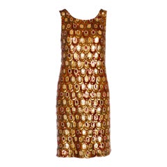 UNWORN Emilio Pucci Peacock Silk & Sequin Dress „Palm Royale“ Amy Winehouse 42