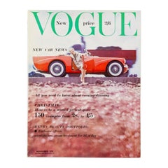 1959 Magazine Vogue britannique Voiture Daimler Norman Parkinson