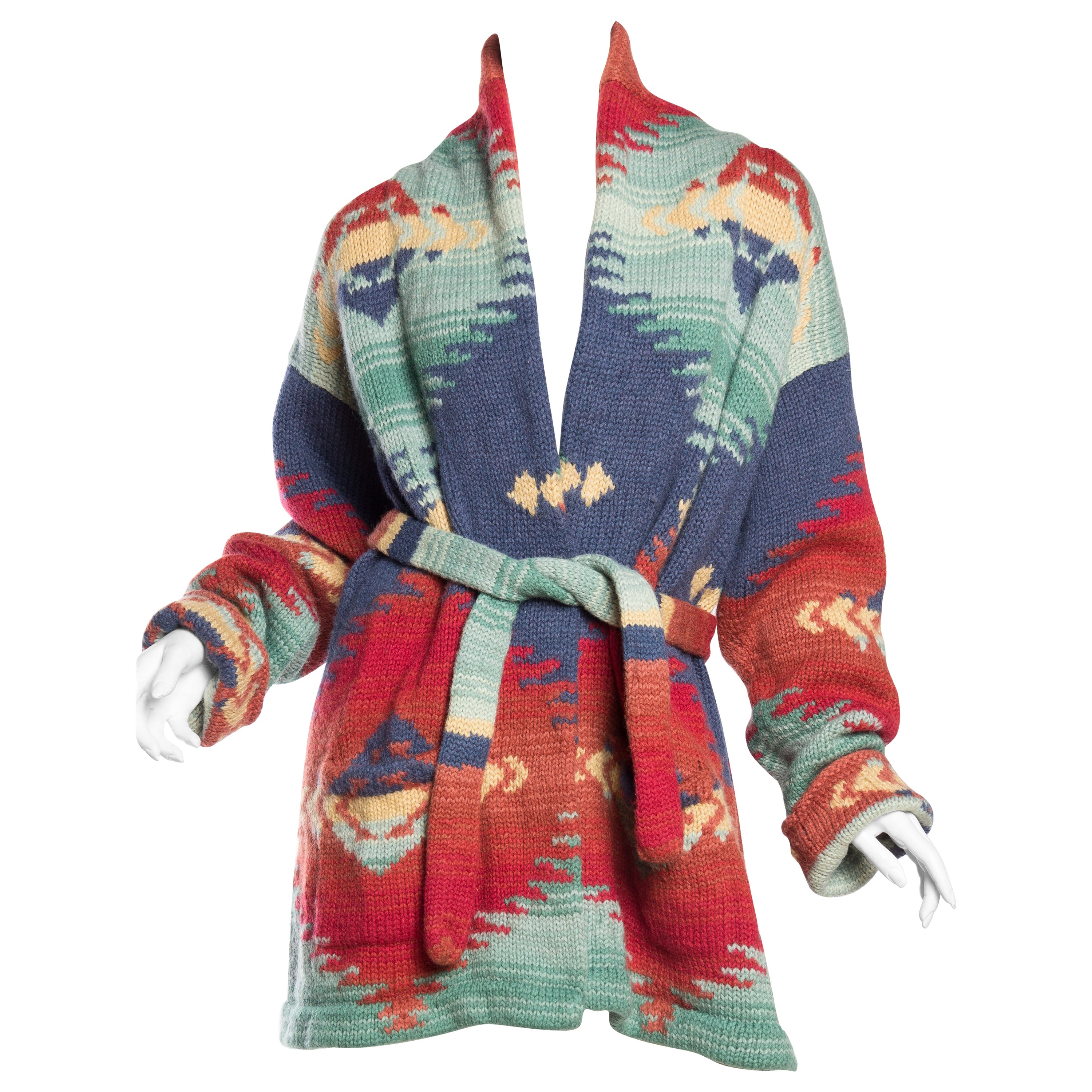 Ralph Lauren Hand Knit Navajo Blanket Inspired Sweater at 1stDibs | ralph  lauren navajo blanket, ralph lauren navajo cardigan, ralph lauren navajo  sweater
