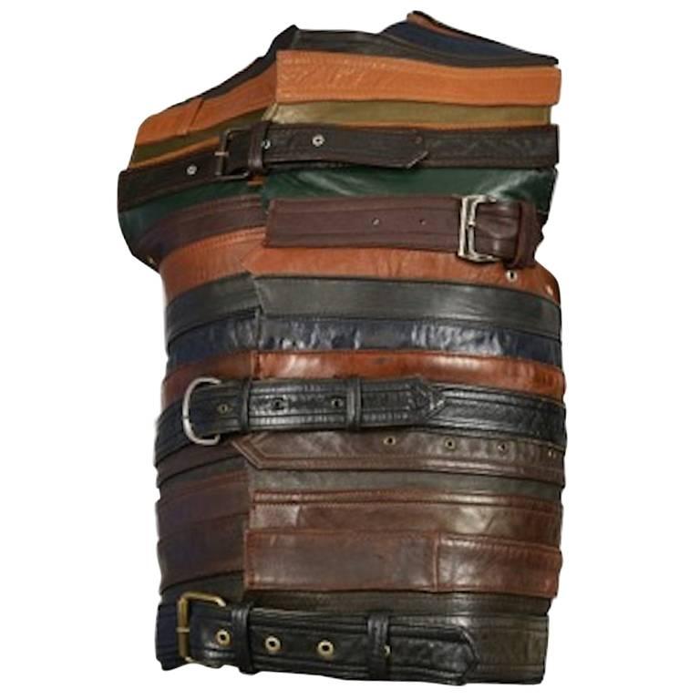 Maison Martin Margiela Artisanal Leather Belt Vest 2006