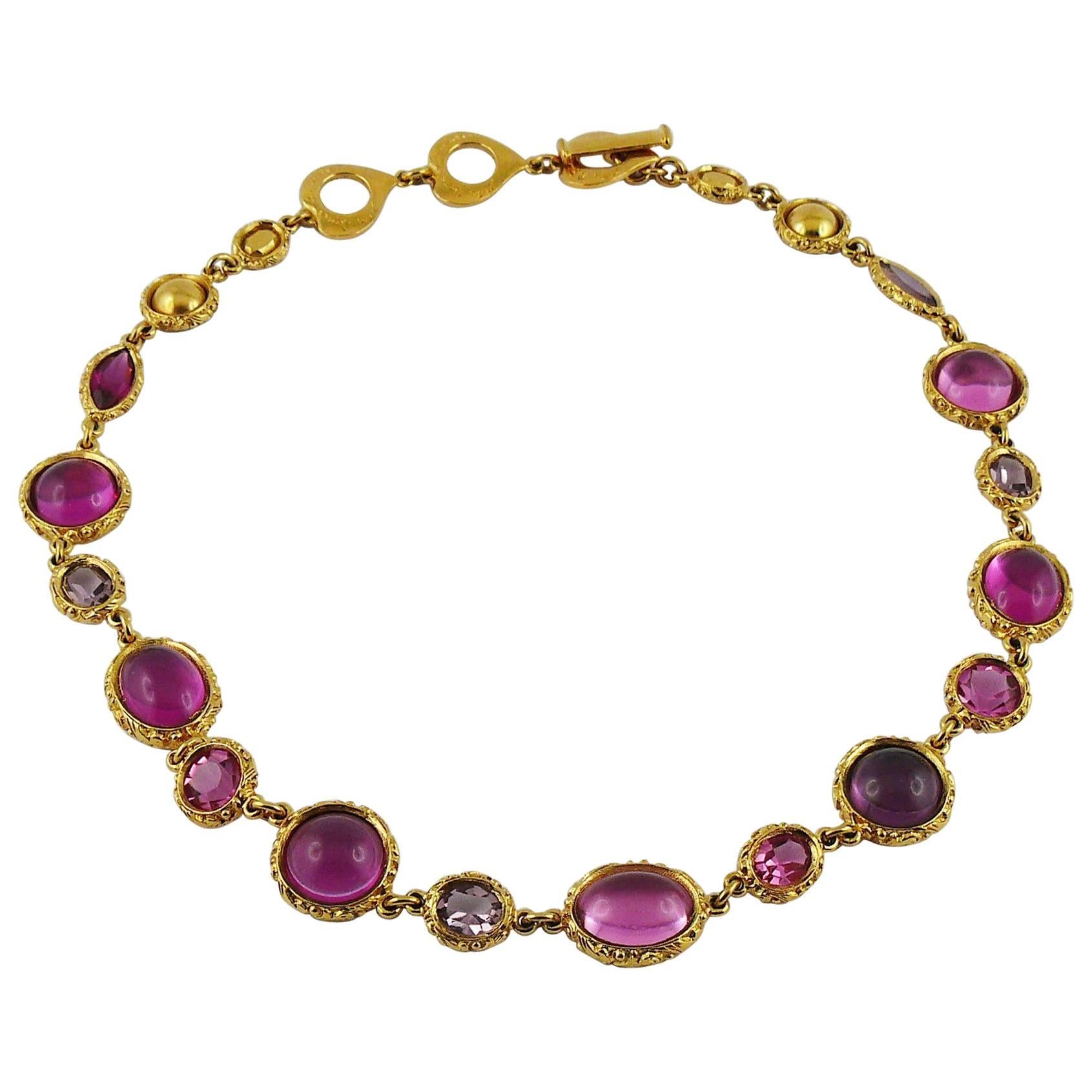 Yves Saint Laurent YSL Vintage Jewelled Necklace