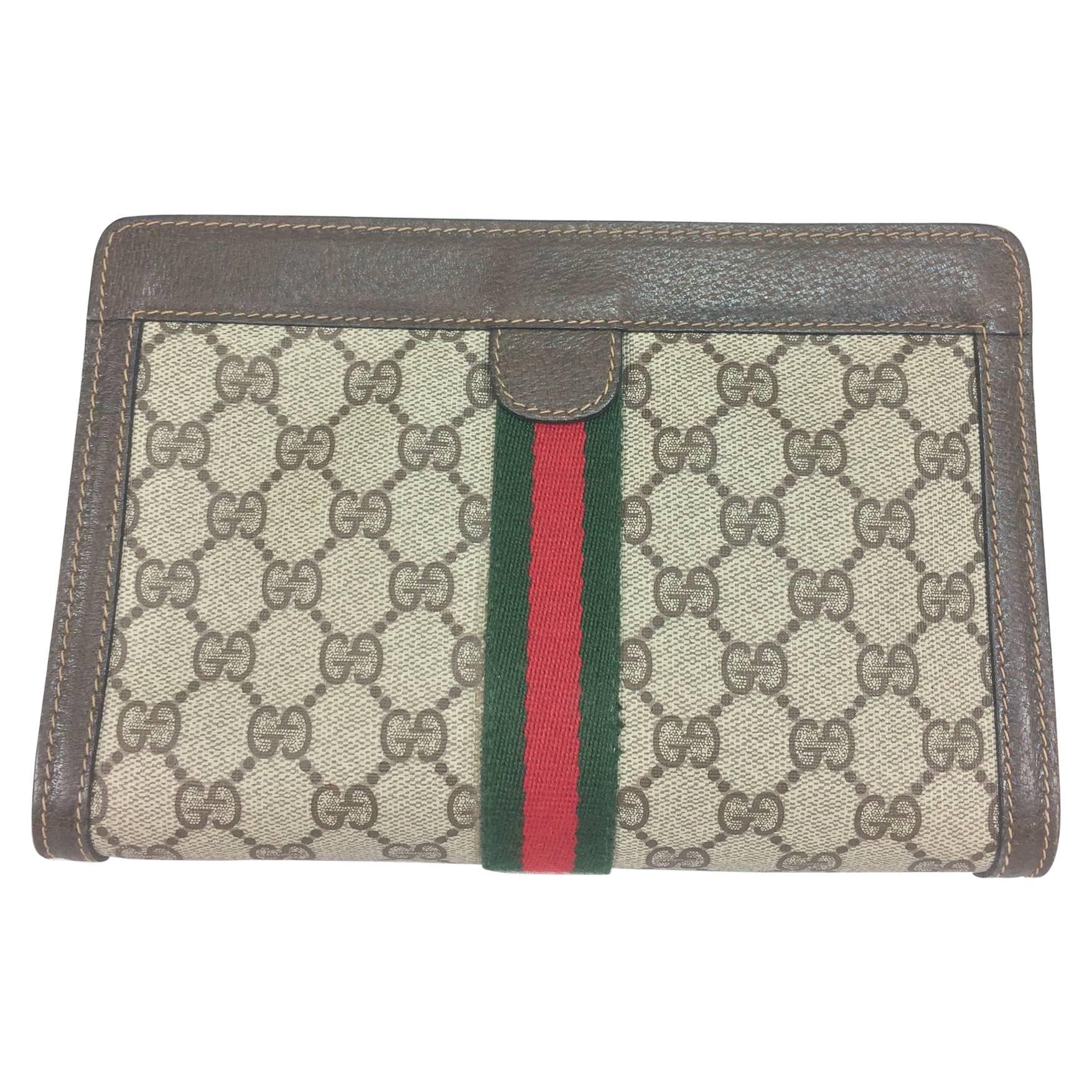 Vintage Gucci Accessories Collection cosmetics clutch bag 1970s