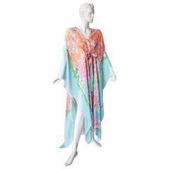 Chanel French Riviera Caftan Dress with Painterly Quality
