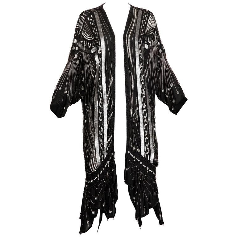 beaded kimono jacket