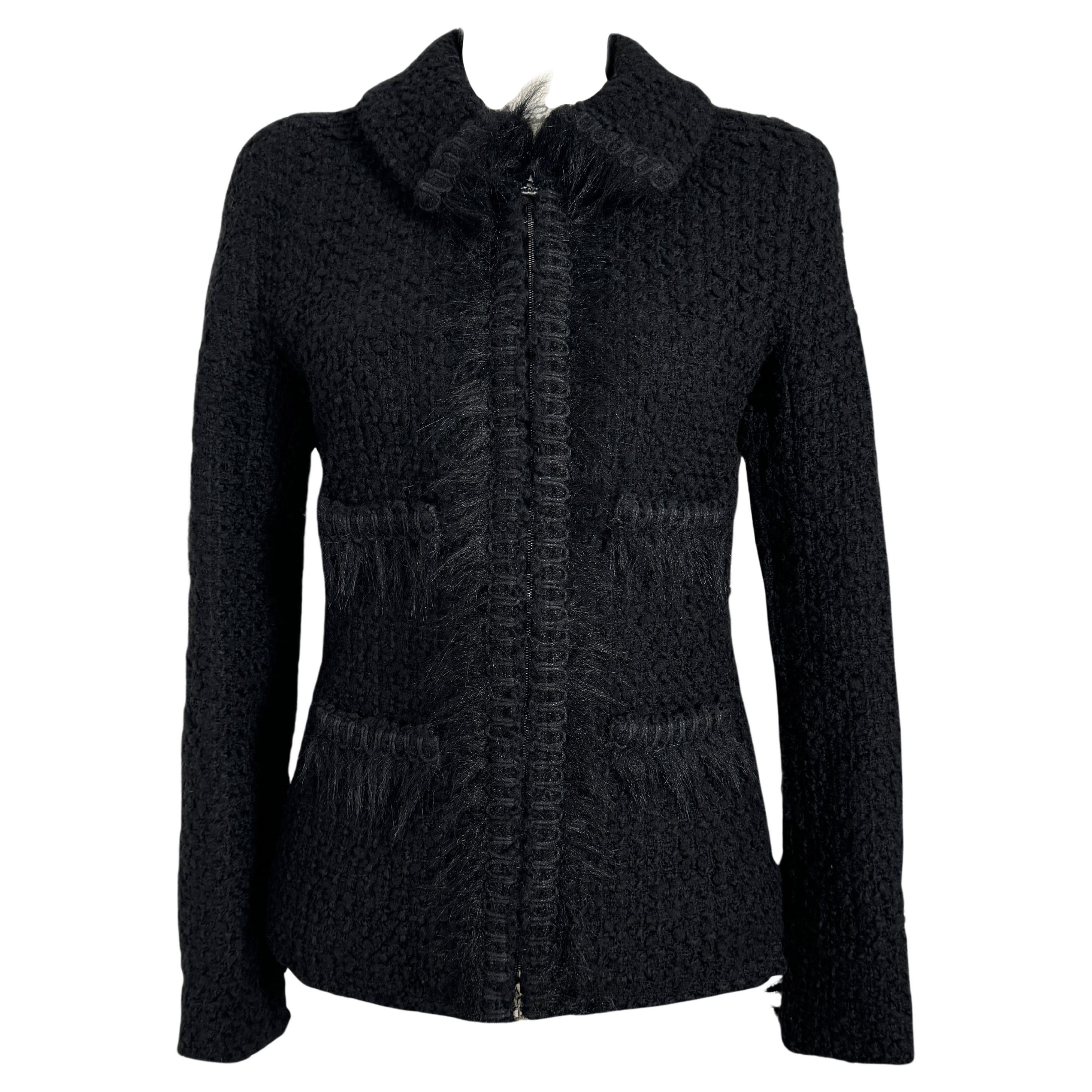 Chanel New Timeless Black Tweed Jacket