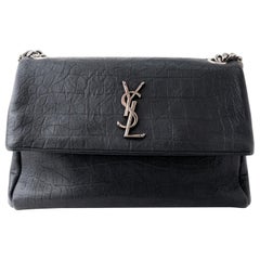 Saint Laurent West Hollywood Medio in PELLE Nera