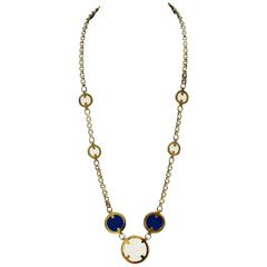 1970's Lanvin Mod Look Disk Necklace 2