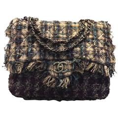 Chanel Multi Coloured Tweed Flap Bag
