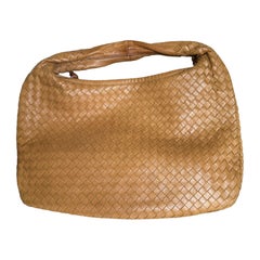 Bottega Veneta Veneta Hobo Camel Lambskin Leather 40cm