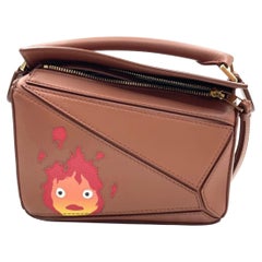Loewe x Howl's Moving Castle Studio Ghibli Puzzle Calcifer Mini Tan Brown