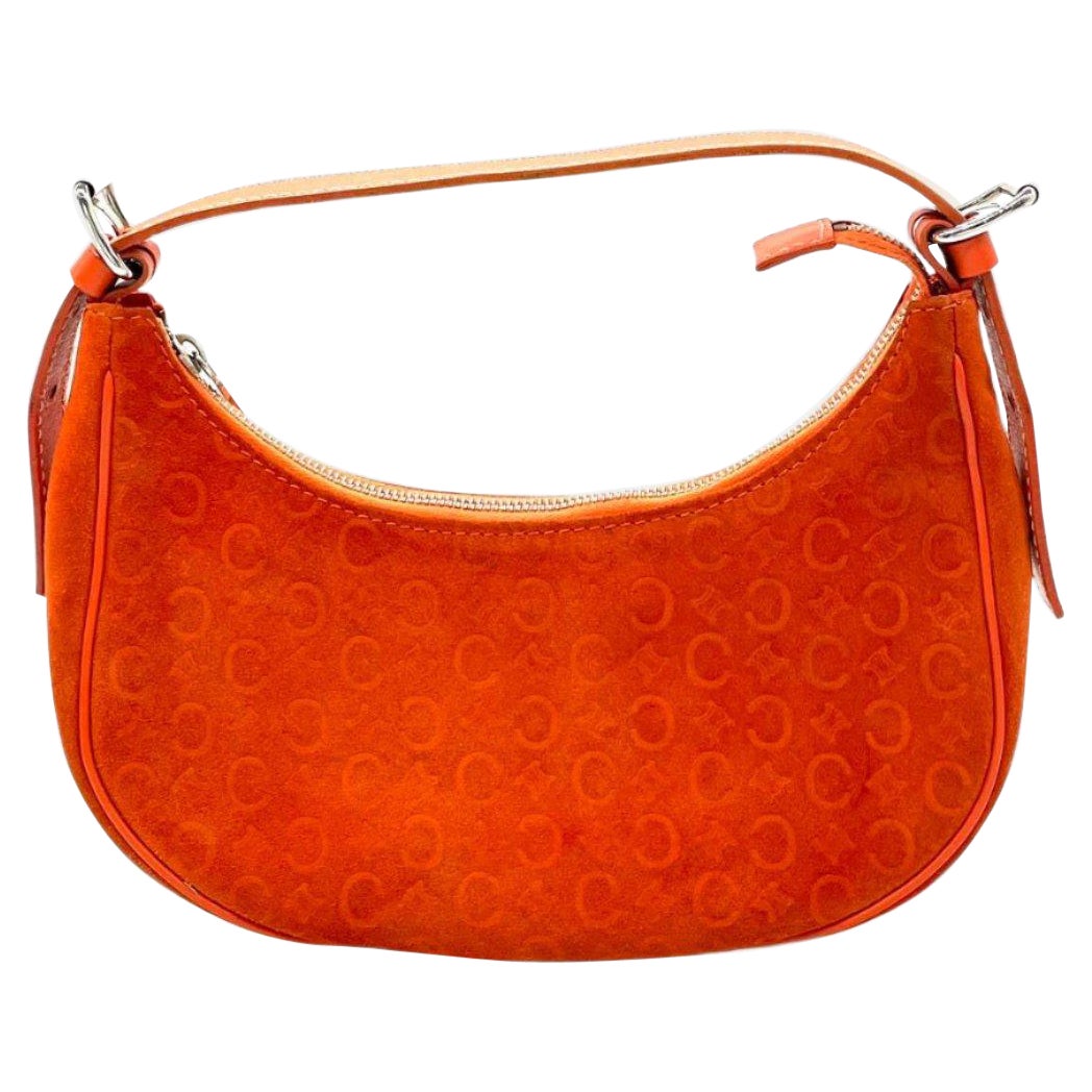Celine Ava Hobo Naranja Ante Piel Bolso Vintage en venta