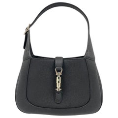 Gucci Jackie 1961 Black Pebbled Leather Bag Small Never Worn