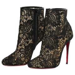 Christian Louboutin - Bootie in pizzo nero