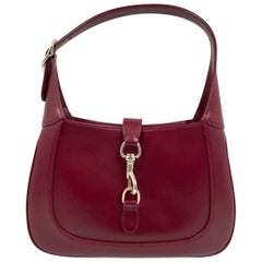 Gucci Jackie 1961 Small Ancora Red Leather Shoulder Bag Clasp S24