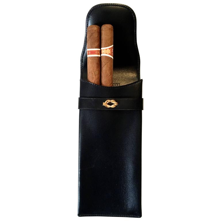 Worthy Goods on X: Check out GUCCI Black Leather 3 Slot Cigar Case   #cigar #cigarette #leather #smokes # #gucci   / X