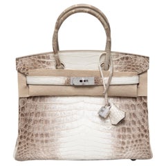 Hermès Blanc Himalayan Birkin 30CM with Diamond Encrusted 18k WG Hardware