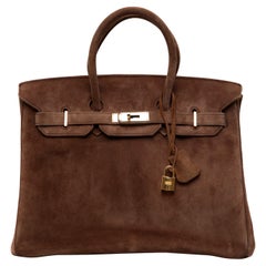 Hermès Chocolate Veau Doblis Birkin 35CM with Gold Hardware