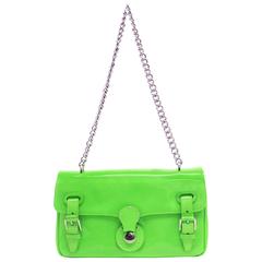 Ralph Lauren 'Ricky' Neon Green Shoulder Bag 